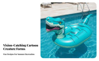 Oversized Creature Sit-on Water Toy Fun Designs Giant Inflatable Pool Inflatable Lounger Heavy Duty for Adults, Family, Beach