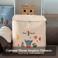 fastenered textile Box Large Capacity Closet Organizer Foldable for Dorm Room