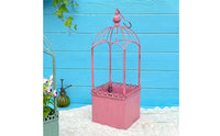 Birdcage Planter Rustic Hanging Metal Planter Decorative for Gardeners, Garden, Patio, Balcony