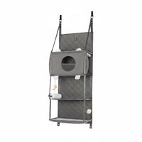 Over the Door Cat Climber Easy Installation Door Hanging Cat Climbing Structure Saving Pet Activity Center for Cats, Small Areas