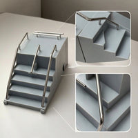 Compact Finger Skateboard Ramp with Molded Fingerboard Ramp Sturdy Finger Skateboard Ramps Impact-Resistant for Fingerboarders, Teens