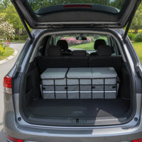 Car Trunk Organizer with Lid Large Capacity Trunk Organizer with Lid Portable Waterproof for Travelers, Road Trips