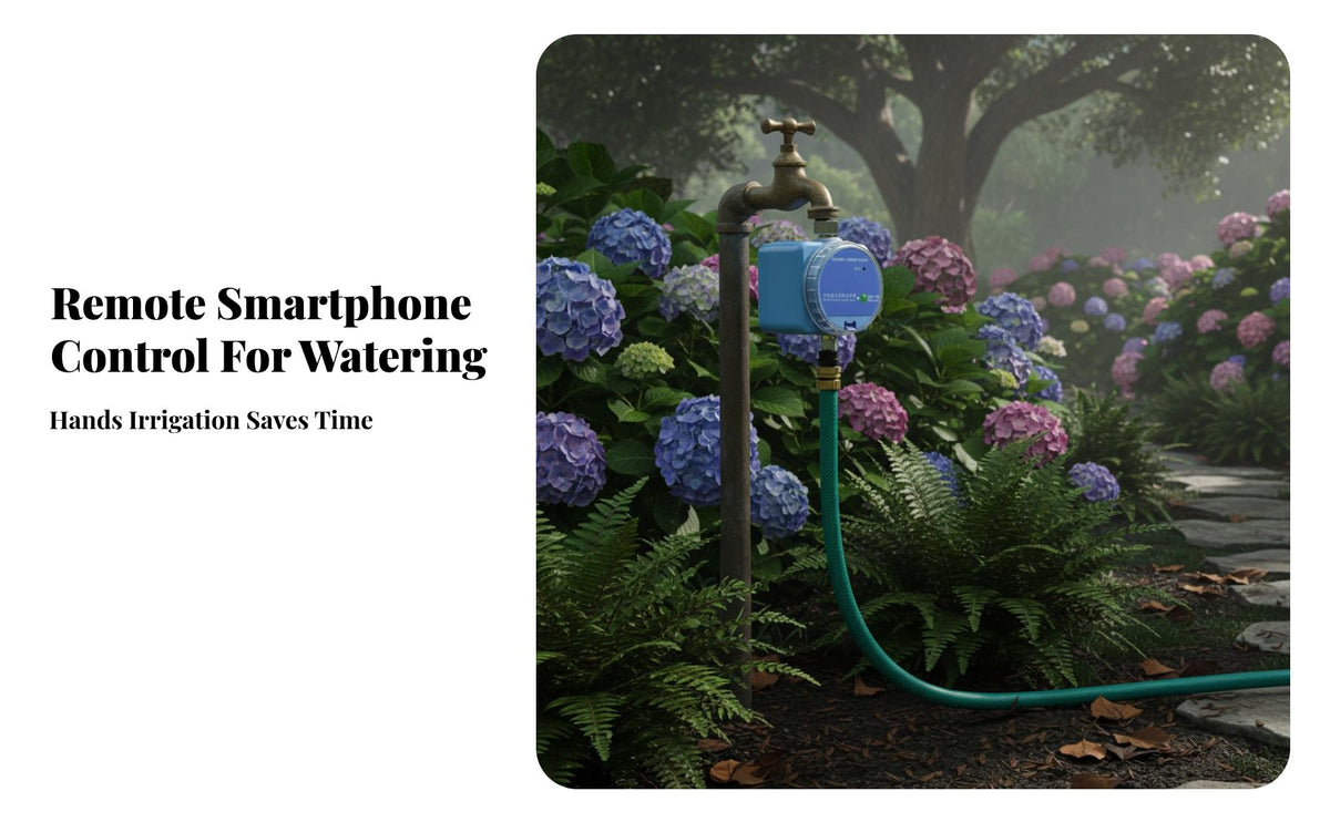 Distance-Controlled Control Automatic Garden Watering Device Customizable Schedules Automatic Garden Waterer Waterproof Design for Gardeners