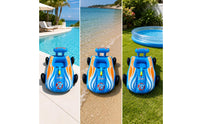 Racing-Style Pool Buoyant with Water Leak Resistant Inflatable Car Buoyant Thickened Inflatable Seated Toy with Water Easy to Inflate for Children