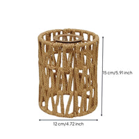 Paper Rope Lampshade Open-Weave Woven Lampshade Bohemian Lighting for Pendant Lamps