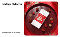 Wedding Red Envelope, Faux Money Bundle, Gold Foil, Chinese Double Happiness