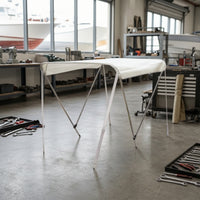 Boat Awning with Folding Frame Foldable Marine Boat Cover Resistant for Boaters