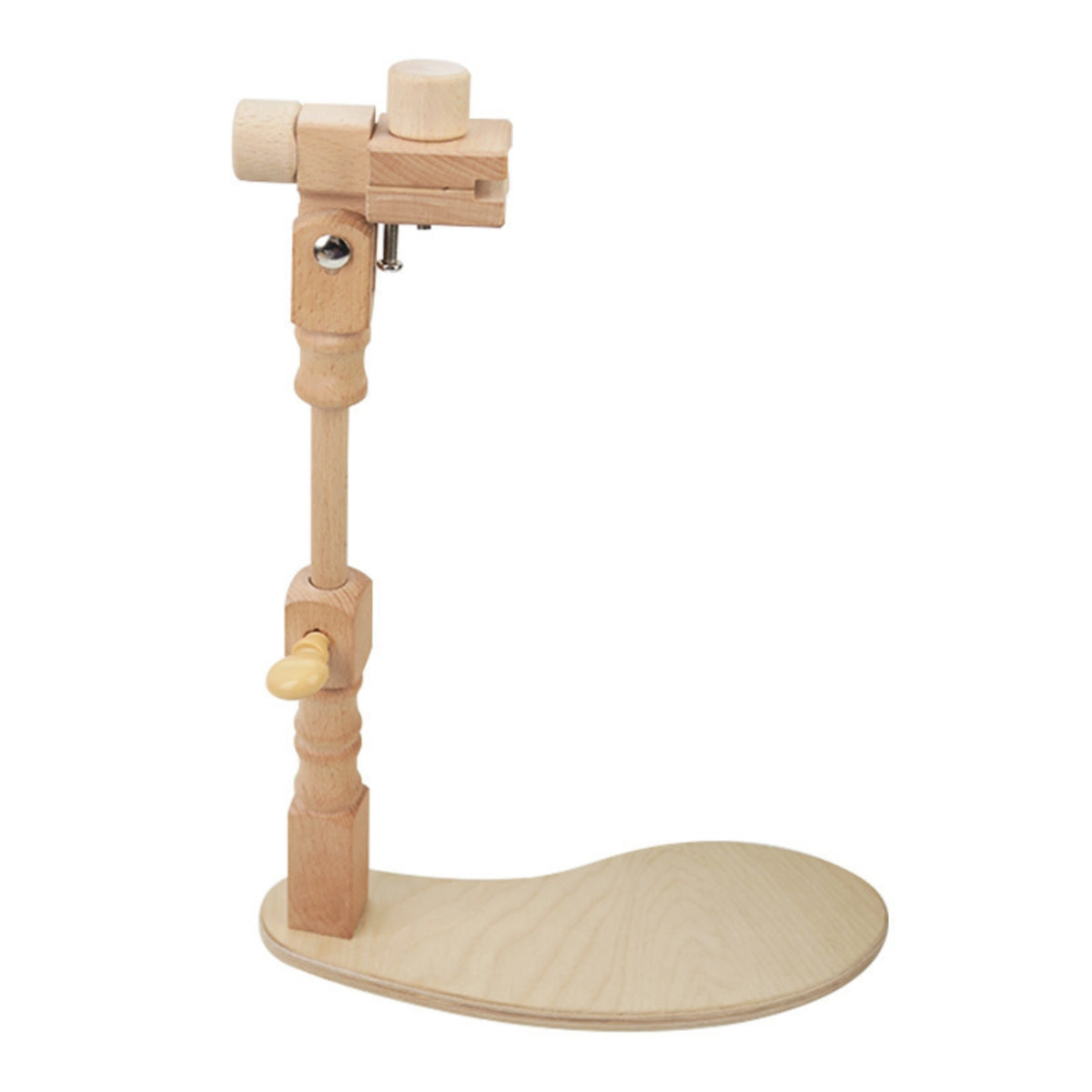 Wooden Embroidery Stand Hands Tabletop Embroidery Stand Beechwood for Crafters, Hobbyists