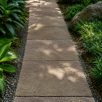 Paving Stone Flat Slab Stone 30x30x10cm Antique Style Garden Entrance Approach Cobblestone
