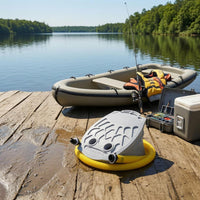 Plastic Body Pedal Air Pump Dual-Port Openings 7 L Foot Pump Compact