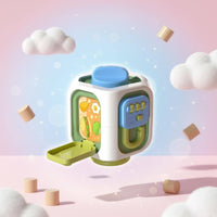 No Battery Needed Rotating Activity Box Early Learning Busy Cube Toy Compact Baby Busy Ball Toy Travel Friendly for Toddlers