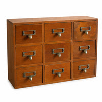 Desktop Organizer with Drawers Rustic Tabletop Chest of Drawers Small Furniture for Students