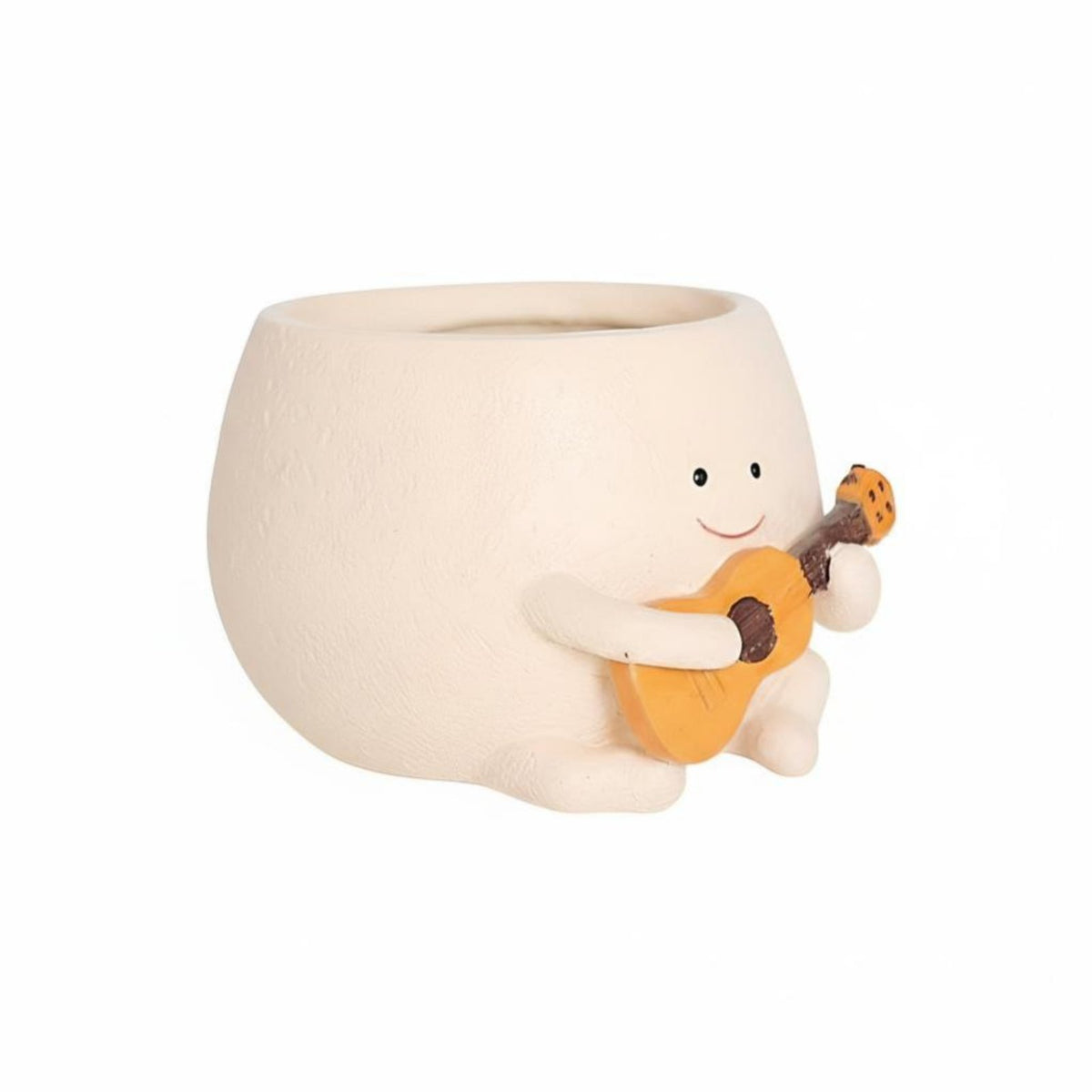 Creative Cartoon Guitar Planter, Resin Succulent Flowerpot, Home and Garden Decoration