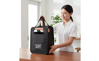 Foldable Drink Delivery Bag Sturdy Base Coffee Carrier Waterproof Lining Multi-Cup Beverage Tote for Beach Party