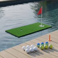 Buoyant Putting Surface Outdoor Water Practice Green Simulated Golf Putting Mat for Beginners, Pool, Backyard