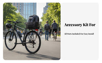 Multi-Purpose Rear Bike Basket Large Capacity Cycle Rack Basket Universal Fit for Students, Commuters, Commuting, Shopping