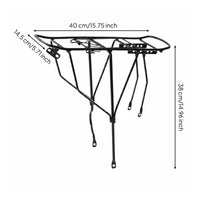 Mountain Bike Rear Rack Heavy Duty Cycle Cargo Rack Stainless Steel Screws Rear Bike Carrier