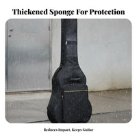 41 Inch Guitar Bag Waterproof Acoustic Guitar Case Water-Resistant Long-Lasting for Travel, Performance