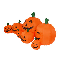 Cross-Border Exclusive Halloween Pumpkin Air Model 2.3m 7 Pumpkins and Ghosts Halloween Decoration Ghost Festival Inflatable Air Model UK Standard