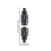 Aluminum Alloy Connector with Built-in Ball Valve LeakAquarium Quick Release Fast Quick Connect Fitting for Water Movement Control