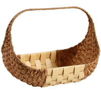 Woven Picnic Fruit Basket with Handle