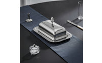 Butter Dish with Lid Stainless Butter Container Keeper with Knob Polished Tableware for Hosts, Countertop