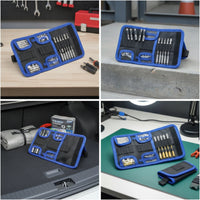 Tool Storage Pouch Woven Zippered Tool Pouch Small Transparent for DIYers, Home Repairs, Workshop