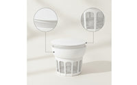 Yogurt Strainer with Lid Lidded Yogurt Strainer Cup Reusable Mesh Strainer Basket for Kitchen