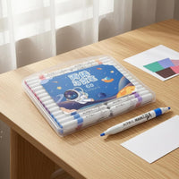60 Pieces Art Supplies Carrying Handle Children's Marker Set White Body