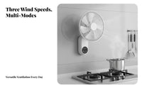 Wireless Control Wall Fan Quiet Performance Wall-Mounted Fan Air Circulator Easy Installation Home Appliance 3 Wind Modes