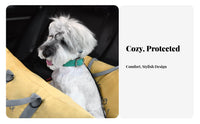 All Seasons Washable Dog Car Kennel Easy to Clean Portable Dog Travel Carrier Built-in Safety Leash for Travelers, Outdoor, Home
