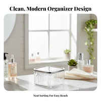 Plastic Box with Lid Stackable Design Push-Latch Clear Box Secure Latches