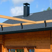 Roof Riser Beam Bracket Adjustable Pergola Bracket Coated Beam Mount Support for Carport Build