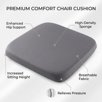 Memory Foam Seat Cushion for Long Sitting Periods, Office Chair Cushion for Pressure Relief, Ergonomic Seat Cushion for Home Use