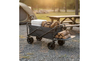 Foldable Folding Wagon Multifunction Portable Pull Wagon Canopy for Camping, Shopping, Photography, Grocery