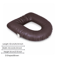 Leather-Like Cover Padded Circular Seat Insert Cushioned Toilet Seat Cushion