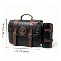 Motorcycle Side Bag with Pouch Universal Fit Motorcycle Saddlebags Retro for Road Trips