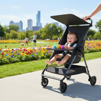 High View Lightweight Travel Stroller Detachable Sun Canopy Infant Stroller Reclining Seat for Toddlers