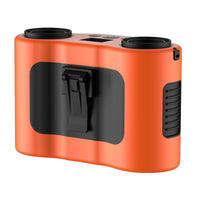 twinTube Fan with Power Bank Wearable Waist Clip Fan Rechargeable for Campers
