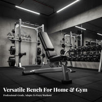 Incline Decline Bench Thick Padded Cushion Incline Decline Flat Bench Quick Adjustment for Bodybuilders