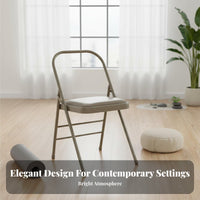 Foldable Iyengar Mind-Body Practice Chair Non-Slip Feet Folding Exercise Chair Stable and Long-Lasting Mind-Body Practice Assistance Stool Portable for Beginners, Seniors, Home Gym