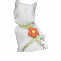 Easy to Wear Cat Harness and Leash Set Lightweight Escape Proof Kitten Harness Breathable for Cats, Kittens, Daily Walks, Travel, Vet Visits