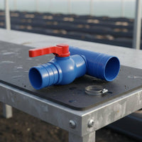 Drip Irrigation Tape Connector Resistant Drip Irrigation Shut off Valve Leak-Secure Tee Connector with Shut off Valves for Greenhouse, Garden