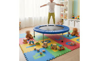 Trampolines Edge Cover Easy Installation Round Trampolines Surround Pad Folding Design Jumping Bed Cushioned Surround for Children, Indoor, Playroom