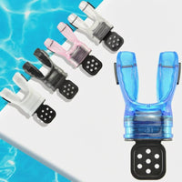 Perforated Base Diving Regulator Mouthpiece Retaining Strap Diving Regulator Bite Mouthpiece Flexible Water Sports Gear Black Side Pads