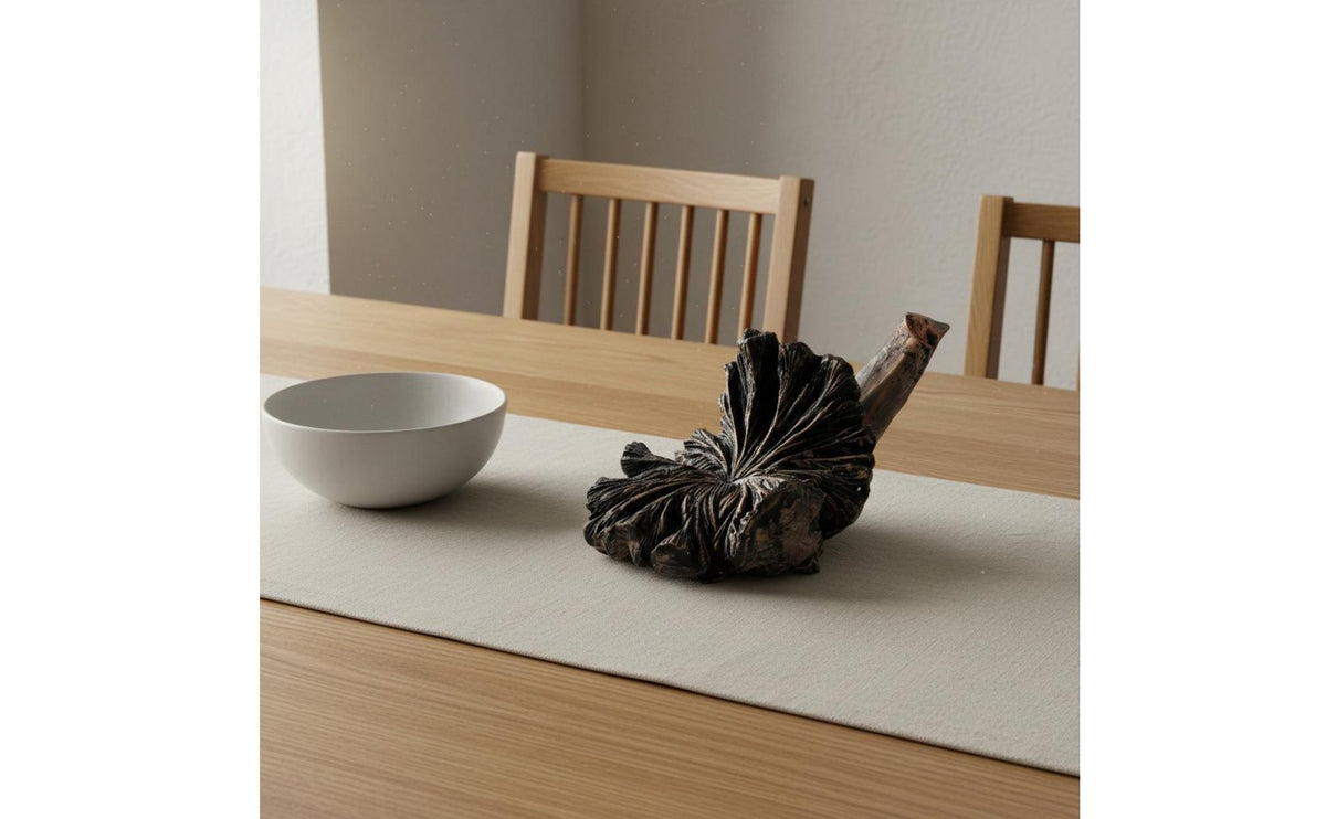 Molten Flower Sculpture Desktop Display Artistic Tabletop Statue Resin Material Table Ornament for Lobby Area, Restaurant