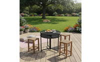 Smokeless BBQ Grill Table Foldable Round Barbecue Table Easy to Clean Tabletop Barbecue Grill Customizable for Patio