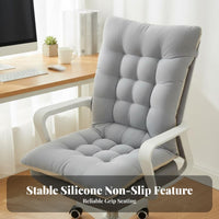 Non-Slip Bottom Single-Piece Chair Cushion Thickened Single-Piece Seat and Back Cushion Full Soft Filling for Office Workers, Study Room