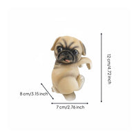 Realistic Dog Planter Hanger Cute Puppy Pot Hanger Playful Posture Puppy Flowerpot Ornament Resin Material for Balcony, Classroom, Patio