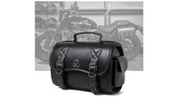 Motorcycle Saddlebag Rigid Motorcycle Bag with Strap Biker-Chic Saddlebag with Strap for Motorcyclists